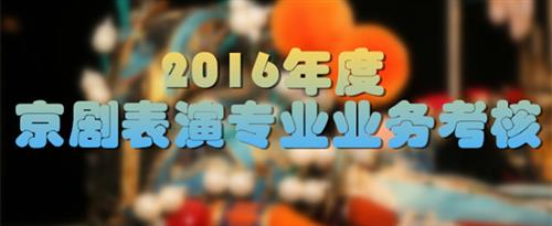 爆操美女亚洲国家京剧院2016年度京剧表演专业业务考...